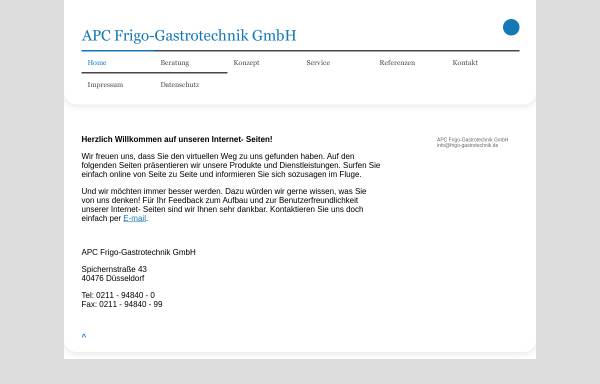 Vorschau von www.frigo-gastrotechnik.de, Frigo Import oHG