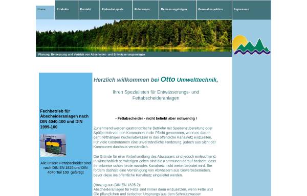Vorschau von www.otto-umwelttechnik.de, Otto Umwelttechnik, Inh. Inh. Klaus Oehling