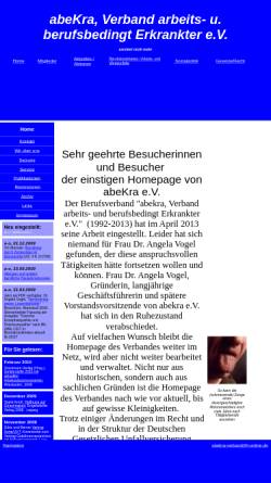 Vorschau der mobilen Webseite berufskrank.de, Verband arbeits- und. berufsbedingt Erkrankter e.V.