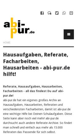 Vorschau der mobilen Webseite www.abipur.de, Abi-pur