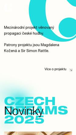 Vorschau der mobilen Webseite www.ceskesny.cz, Tschechische Träume