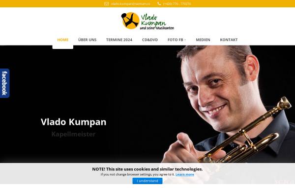 Vorschau von www.vladokumpan.de, Vlado Kumpan und seine Musikanten