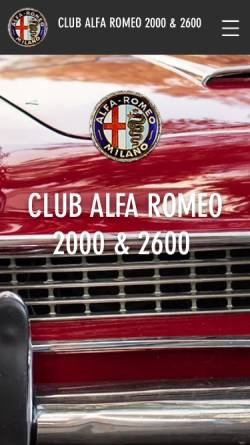Vorschau der mobilen Webseite www.alfa-romeo-club.ch, Alfa Romeo Club Küssnacht am Rigi