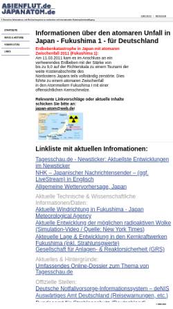 Vorschau der mobilen Webseite www.asienflut.de, Asienflut.de