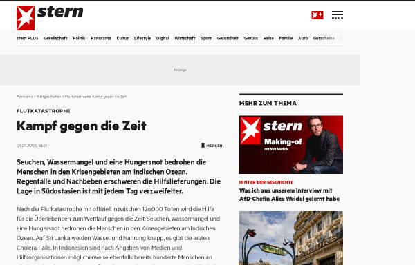 Vorschau von www.stern.de, Stern.de: Kampf gegen die Zeit
