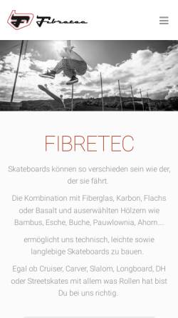 Vorschau der mobilen Webseite www.fibretec.ch, Fibretec