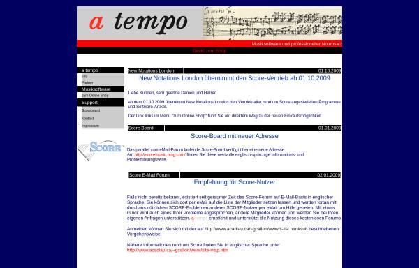 Vorschau von www.atemposoft.com, A Tempo Satz & Verlag GmbH