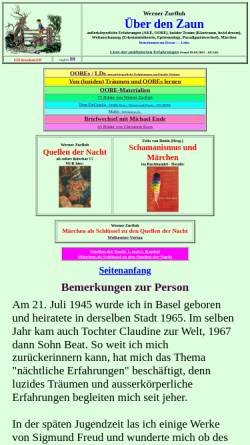 Vorschau der mobilen Webseite www.oobe.ch, Paul Tholey: Blick-Varianten im Wach- und Traumzustand (1992)