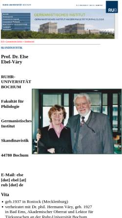 Vorschau der mobilen Webseite www.ruhr-uni-bochum.de, Ruhr-Universität Bochum - Sektion Skandinavistik