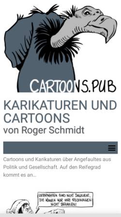 Vorschau der mobilen Webseite www.karikatur-cartoon.de, Karikatur Cartoon