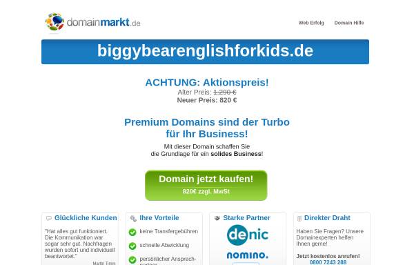 Vorschau von www.biggybearenglishforkids.de, Biggy Bear English for kids