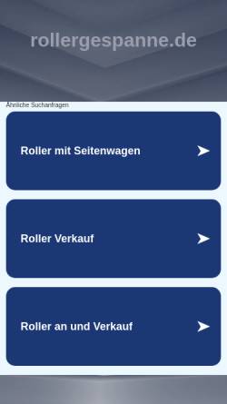 Vorschau der mobilen Webseite www.rollergespanne.de, Rollergespanne