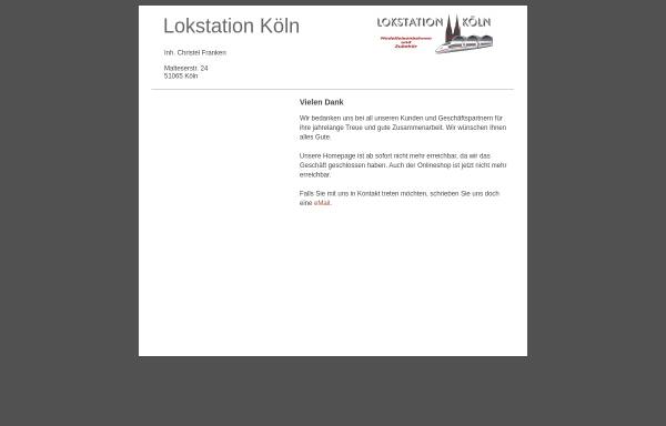 Vorschau von www.lokstation-koeln.de, Lokstation Köln, Horst Franken