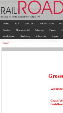 Vorschau der mobilen Webseite www.railroadshop.ch, Railroad-Shop