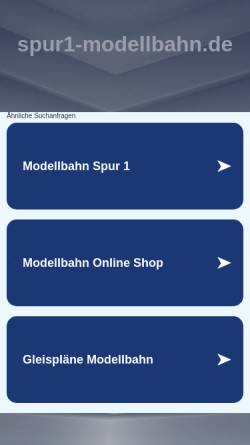 Vorschau der mobilen Webseite www.spur1-modellbahn.de, Spur1 Modellbahn, Gerd H. Felgentreff