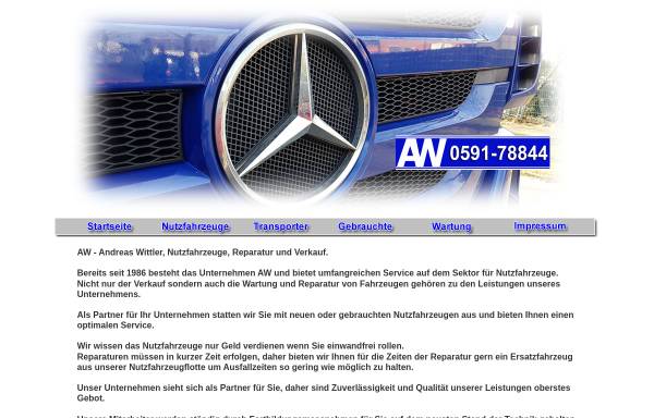 Vorschau von www.wittler-online.de, AW KFZ-Reparaturen- Schlosserei-Nutzfahrzeuge- Vermietung GmbH