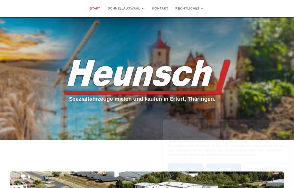 Vorschau von www.heunsch.de, Spezialfahrzeug-Vertrieb Peter Heunsch GmbH