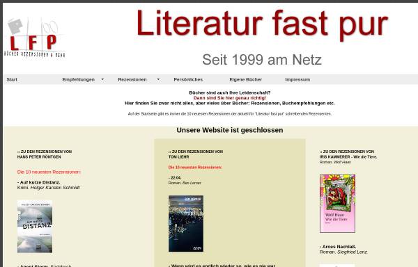 Vorschau von www.literatur-fast-pur.de, Ulrike Linnenbrink