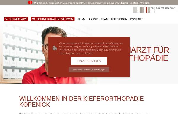 Vorschau von www.kfo-koepenick.de, Dr. Andreas Böhme