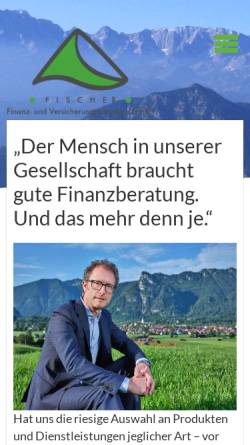 Vorschau der mobilen Webseite www.fischer-konzepte.de, Fischer Finanz Consulting GmbH