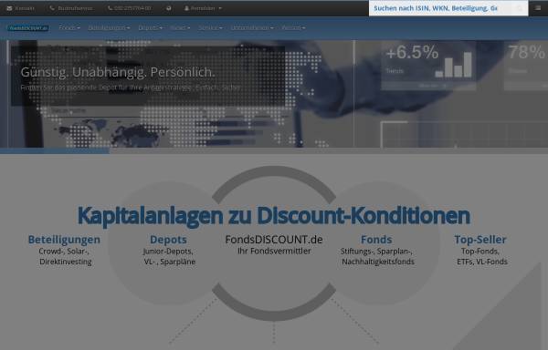 FondsDiscount, wallstreet:online capital AG