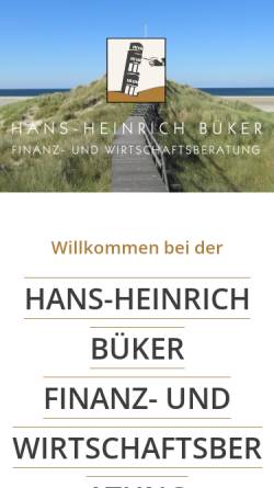 Vorschau der mobilen Webseite www.bueker-finanzberatung.de, Hans-Heinrich Büker