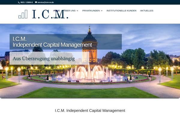 Vorschau von icm-vv.de, I.C.M. Independent Capital Management Vermögensberatung Mannheim GmbH