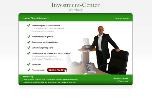 Vorschau von www.investment-center.de, Investment-Center - Alexander Mudric
