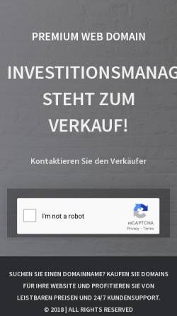 Vorschau der mobilen Webseite www.investitionsmanagement.de, Kurras & Schoy Investitionsmanagement GmbH & Co. KG