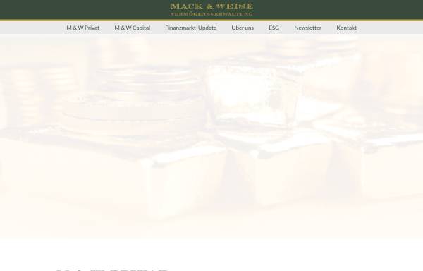 Vorschau von www.mack-weise.de, Mack & Weise GmbH Vermögensverwaltung