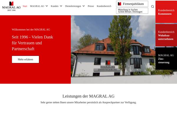 Vorschau von www.magral.de, Magral AG - Financial Brokers