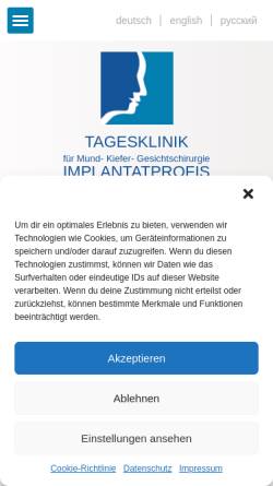 Vorschau der mobilen Webseite www.gorenflos.de, Dr. Gorenflos
