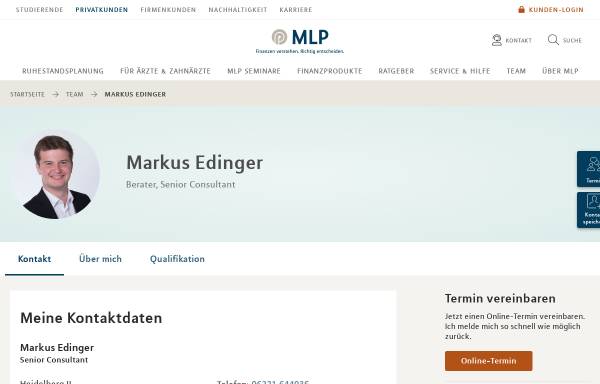 Vorschau von mlp.de, MLP AG