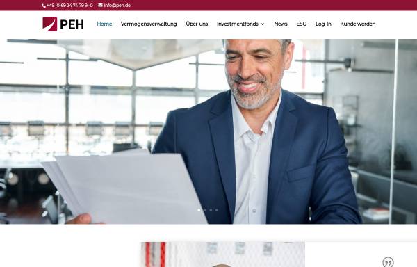 Vorschau von www.peh.de, PEH Wertpapier AG