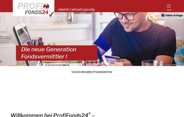 Vorschau von www.profifonds24.de, ProfiFonds24 GmbH & Co. KG