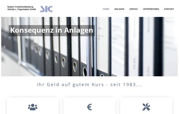 Vorschau von sicgmbh.de, SIC System Investmentberatung Vertrieb und Organisation GmbH