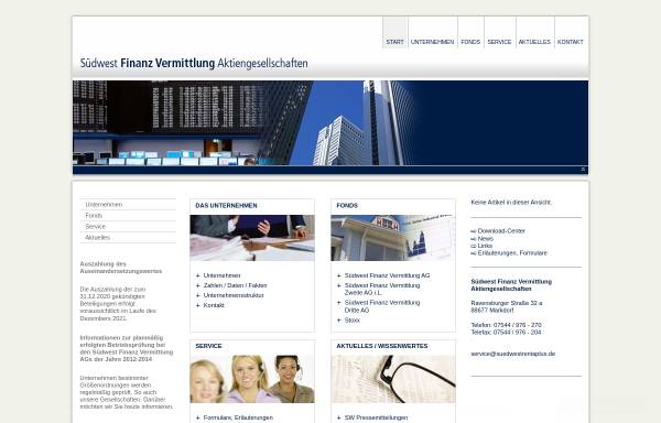 Vorschau von www.suedwestrentaplus.de, Südwest Finanz Vermittlung Dritte AG
