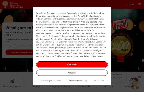 Vorschau von www.sparkasse-oberlausitz-niederschlesien.de, Kreissparkasse Oberlausitz-Niederschlesien