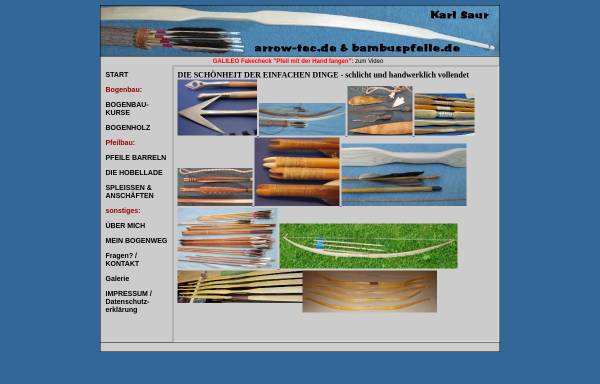 Vorschau von www.bambuspfeile.de, Arrow-Tec Karl Saur