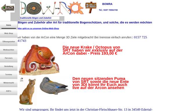Vorschau von www.bowra.de, BOWRA - Manuela und Jens Raddatz