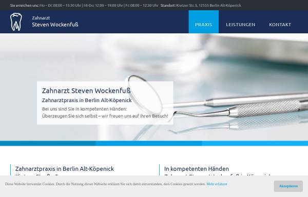 Vorschau von www.zahnarztpraxis-wockenfuss.de, Dr. Petra Wockenfuß