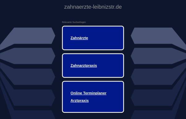 Vorschau von www.zahnaerzte-leibnizstr.de, Dr. Rolf Daub und Bernd Schulz