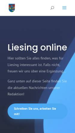 Vorschau der mobilen Webseite www.liesing.at, Liesing online