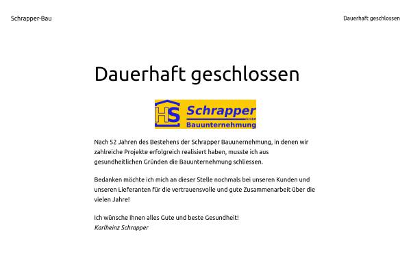 Vorschau von www.schrapper-bau.de, Schrapper Bauunternehmung GmbH