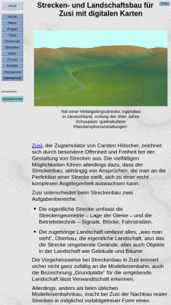 Vorschau der mobilen Webseite www.rolandziegler.de, Strecken- und Landschaftsbau für Zusi mit digitalen Karten