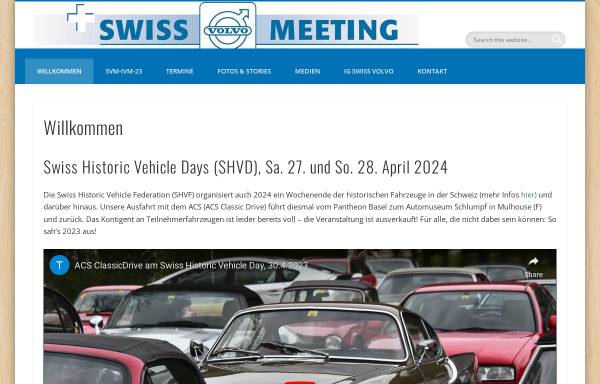 Vorschau von www.swissvolvomeeting.ch, IG Swiss Volvo Meeting