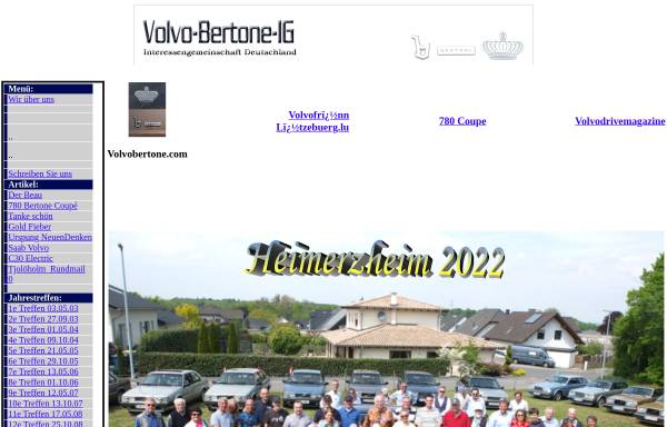 Vorschau von www.volvo-bertone-ig.de, Volvo-Bertone-IG