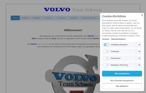 Vorschau von www.volvoteam.ch, Volvo-Team Schweiz