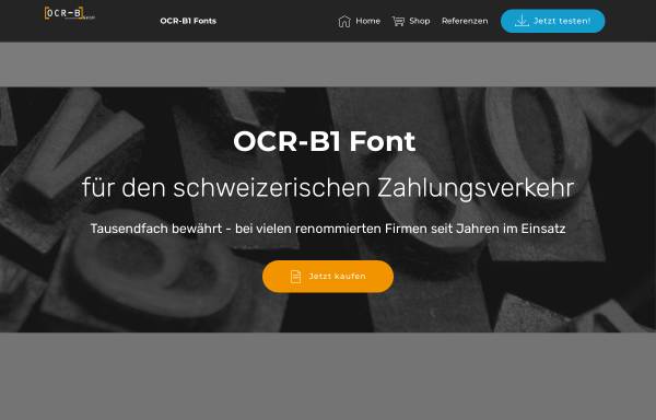 Vorschau von www.ocrb.ch, OCR-B Softfont LGX
