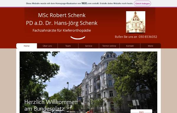 Vorschau von www.drschenk-kfo.de, Privatdozent Dr. Schenk